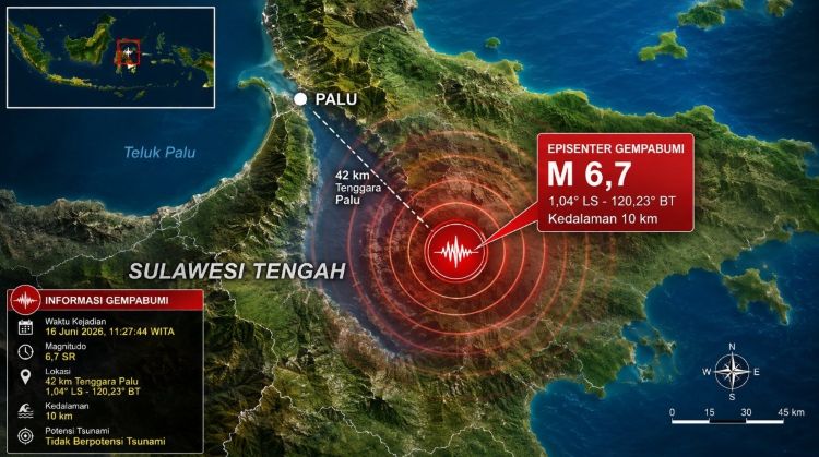 71 Gempa Susulan Usai Gempa M 6,7 Palu, Warga Diminta Waspada