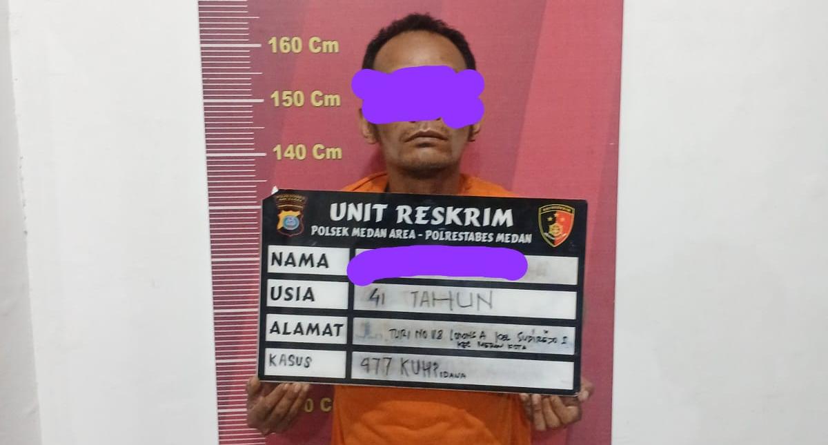 Curi Dua Ban Truk, Pria ini Diringkus Polsek Medan Area