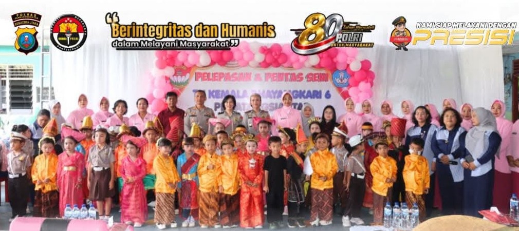 Pelepasan Murid TK Kemala Bhayangkari 06 Berlangsung Meriah, Kapolres Sampaikan Motivasi