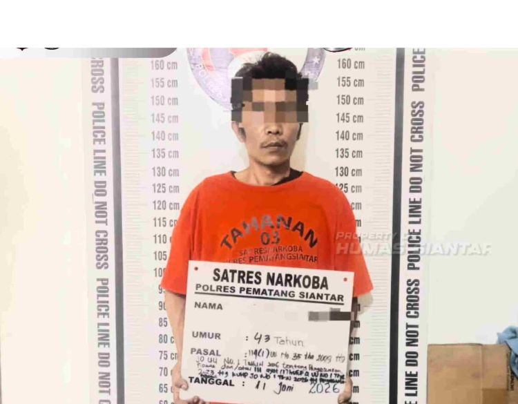 Pria Pemilik 9 Paket Ganja Ditangkap Polisi di Siantar Utara