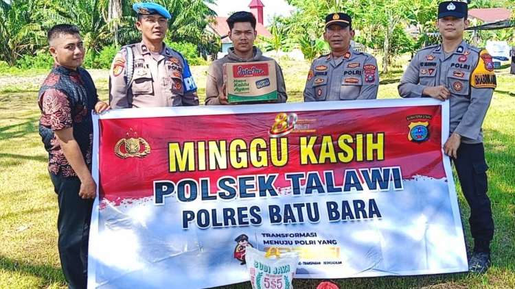 HUT Bhayangkara 2026, Polres Batu Bara Serentak Gelar Minggu Kasih di 5 Kecamatan