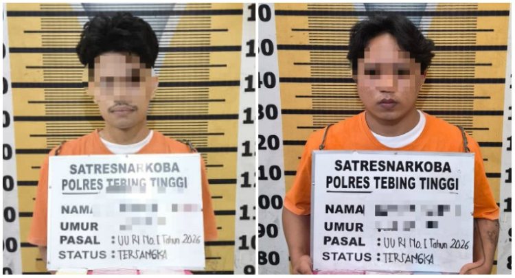 Diduga Hendak Transaksi 60 Gram Sabu, 2 Pria Dibekuk Polres Tebing Tinggi