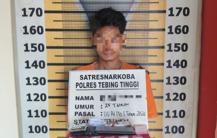25 Gram Sabu Disita dari Pemuda di Tebing Tinggi