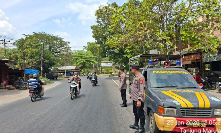 Cegah Kejahatan Jalanan, Polsek Rambutan Gelar Patroli Rutin