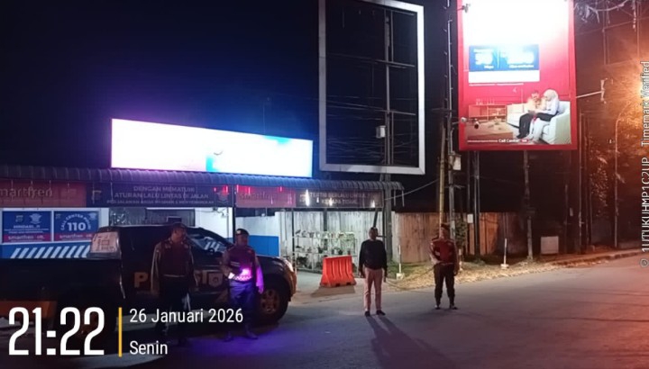 Polres Gelar Patroli Malam, Tebing Tinggi Terpantau Aman