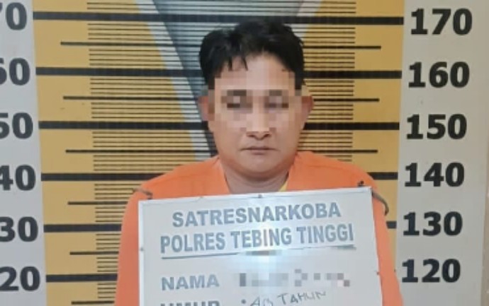 Polres Tebing Bekuk Pria Asal Perbaungan dan Sita Sabu 20,25 Gram