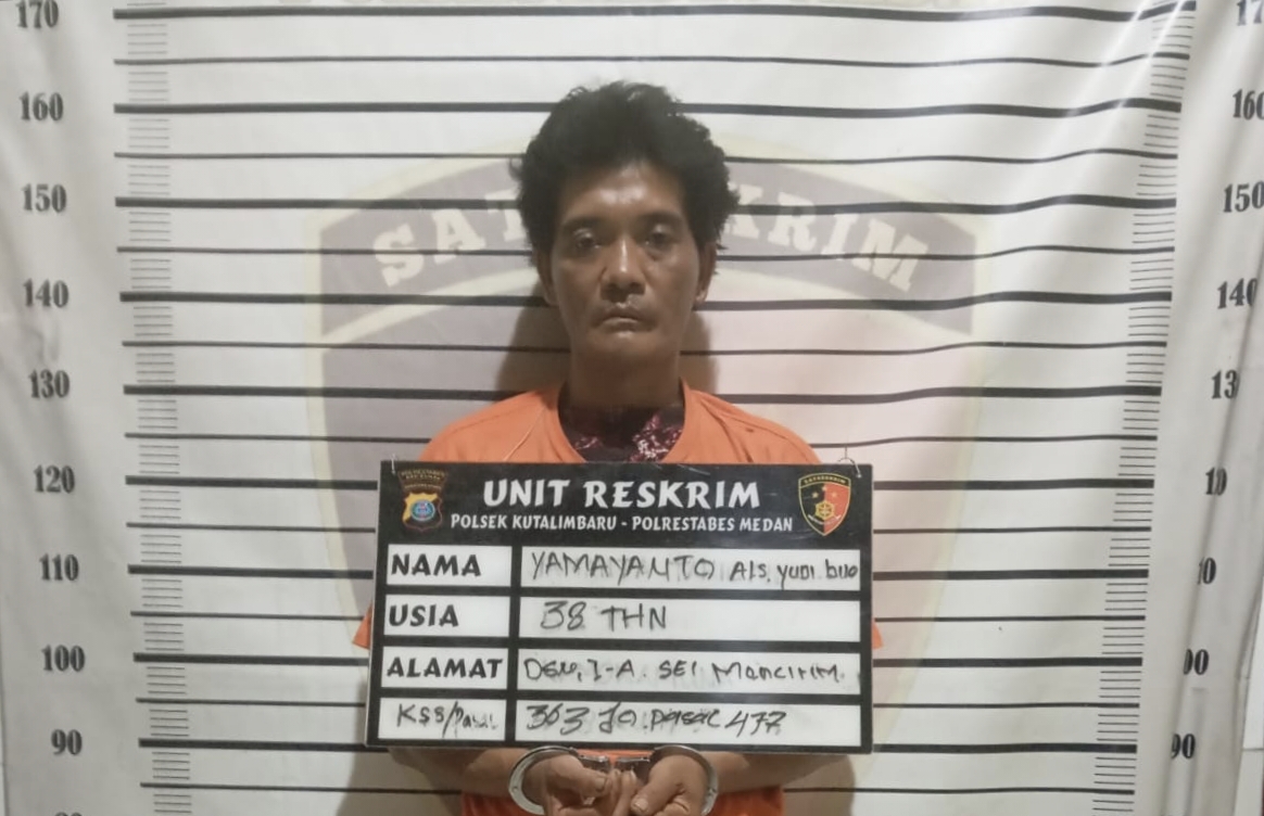 Bobol Rumah Pakai Parang, Pria di Kutalimbaru Gasak Uang Rp40 Juta dan Emas