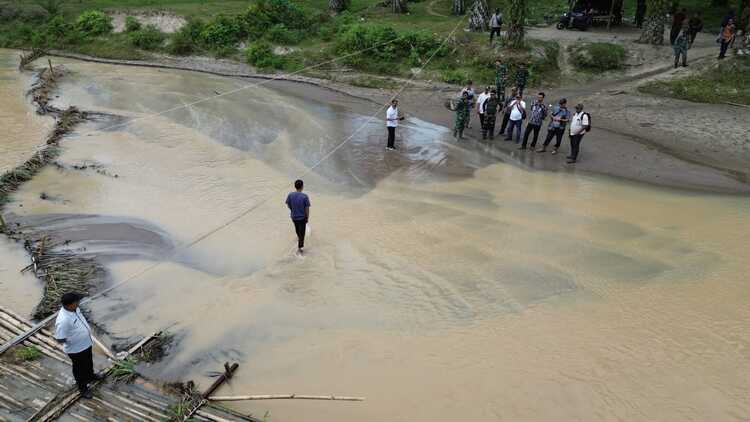 8 Tahun Menunggu, Jembatan Penghubung Dua Desa di Asahan Segera Dibangun