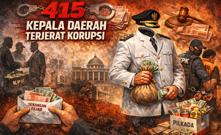 415 Kepala Daerah Terjerat Korupsi, Alarm Keras Rusaknya Politik Lokal