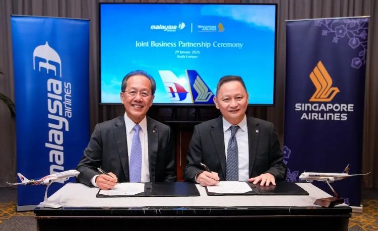 Malaysia Airlines dan Singapore Airlines Resmi Perkuat Kemitraan Strategis