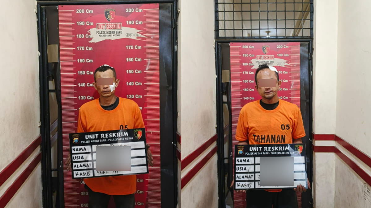 Hendak Jual Sparepart Curian, Dua Pria Diciduk Polisi di Medan