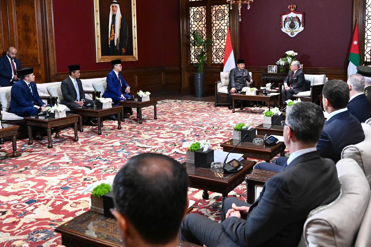 Prabowo Bertemu Raja Yordania, Bahas Perdamaian Gaza dan Solusi 2 Negara