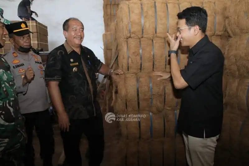 Sabut Kelapa Asahan Tembus Ekspor ke Cina, Bupati Dorong Hilirisasi
