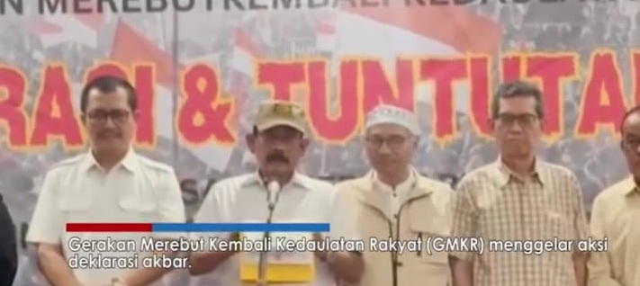 GMKR Deklarasikan Gerakan di Jakarta, Sampaikan Lima Tuntutan soal Kedaulatan Rakyat