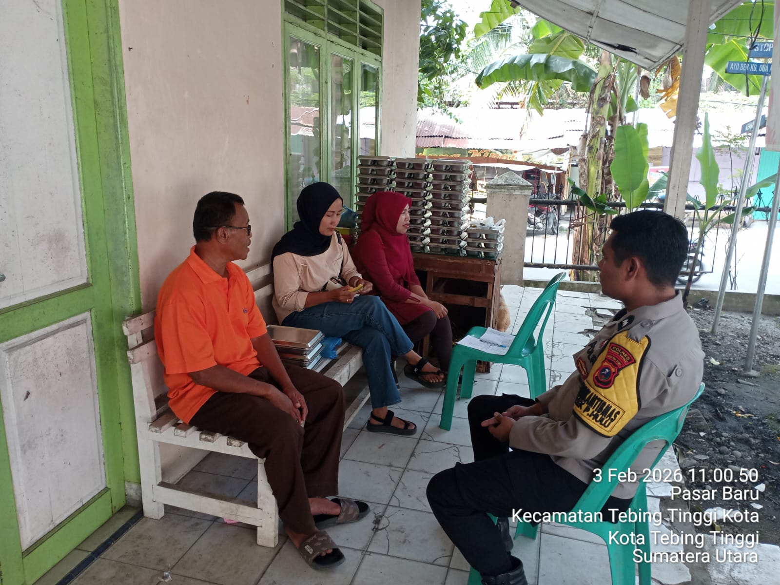 Bhabinkamtibmas Padang Hulu Sosialisasikan Operasi Keselamatan Toba 2026 kepada Warga Tebing Tinggi