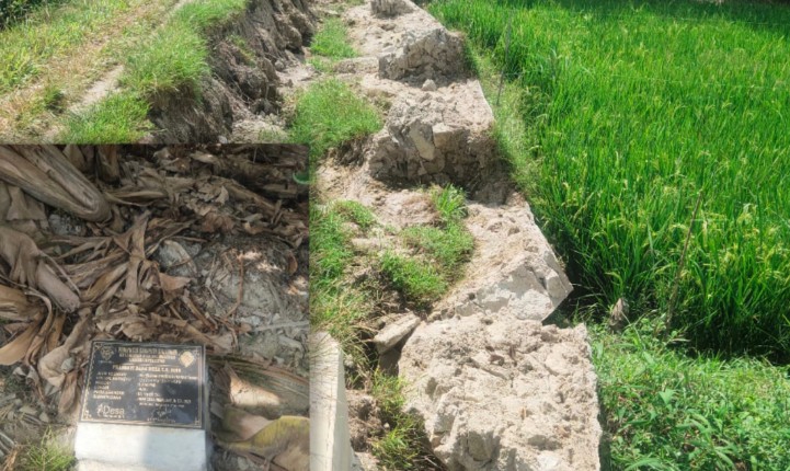Tembok Penahan Berbiaya Rp176 Juta di Simalungun Roboh, Diduga Tidak Sesuai RAB