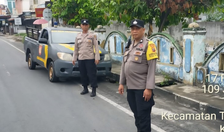 Jelang Ramadan, Polsek Padang Hulu Intensifkan Patroli di Area Pemakaman Tebing Tinggi