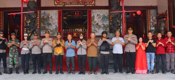 Polres Tebing Gelar Pengamanan, Imlek di Kelenteng Jiu Li Dong Berlangsung Tertib