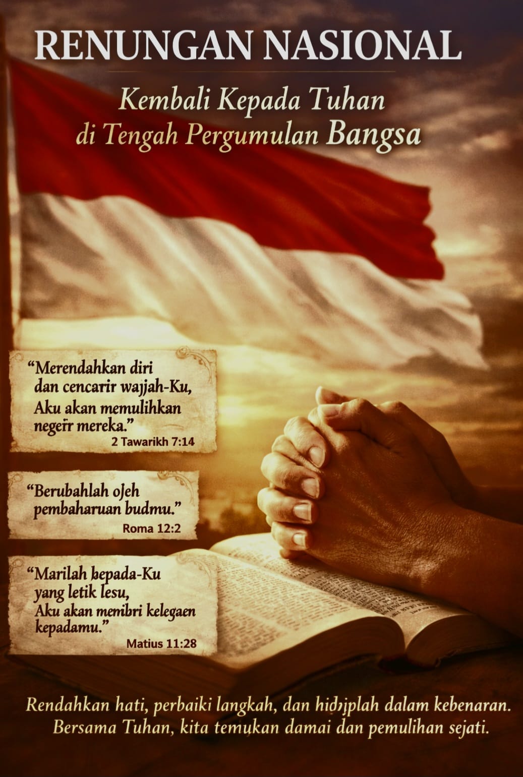 Kembali kepada Tuhan di Tengah Pergumulan Bangsa
