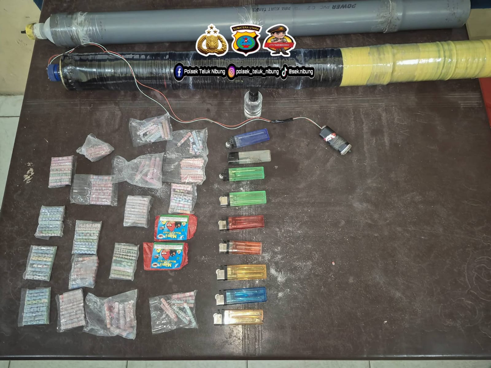 Polsek Teluk Nibung Tertibkan Permainan Petasan saat Ramadan
