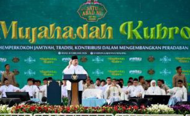 Presiden Prabowo Hadiri Mujahadah Kubro Satu Abad NU di Malang