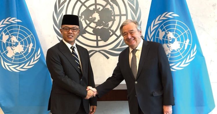 Menlu RI–Sekjen PBB Bahas Perdamaian Palestina