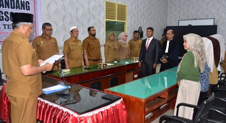 Jubel Simanungkalit Dilantik Jadi Direktur PT Sarana Pembangunan Tapian Nauli, Ini Pesan Sekda Tapteng