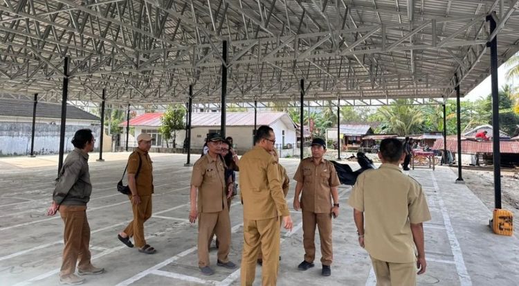 Tinjau Progres Pasar Bahagia, Wakil Wali Kota Tanjungbalai Targetkan 120 Pedagang Segera Tempati Lapak Baru