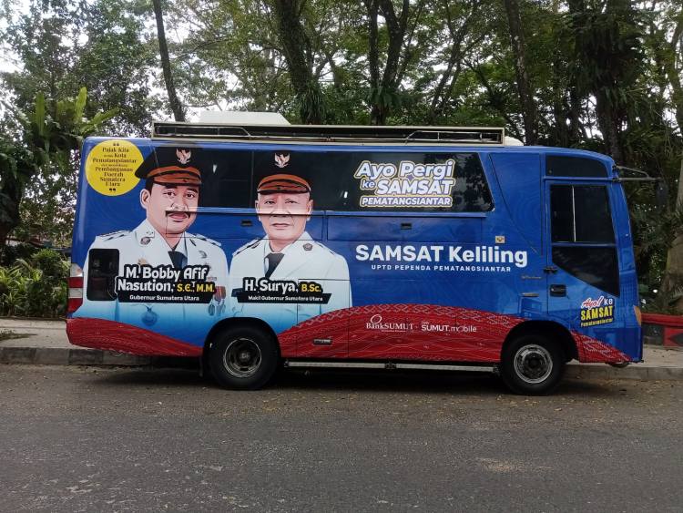 Samsat Keliling Pematangsiantar Aktif Setiap Hari, Saminten Hadir Akhir Pekan