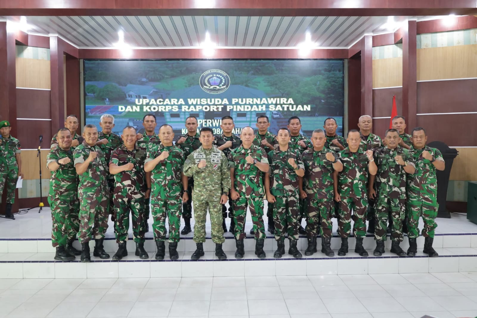 Dandim Asahan Pimpin Wisuda Purnawira dan Korps Raport