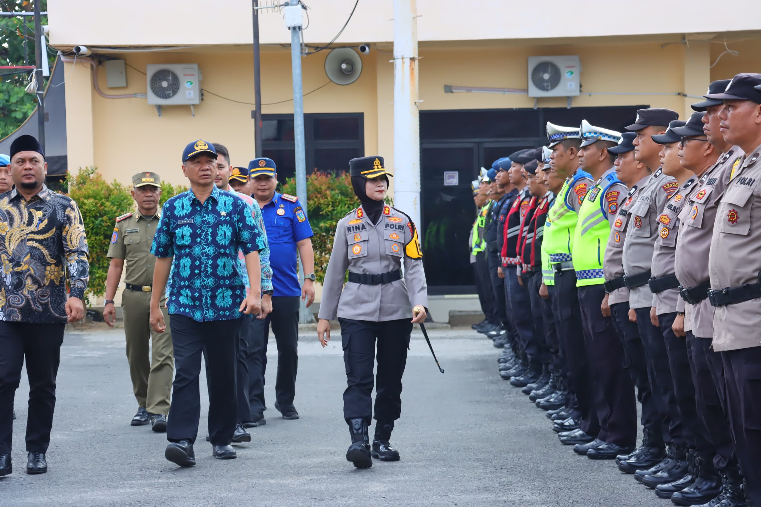 Polres Tebing Tinggi Gelar Apel Kesiapan Pengamanan Imlek-Ramadan