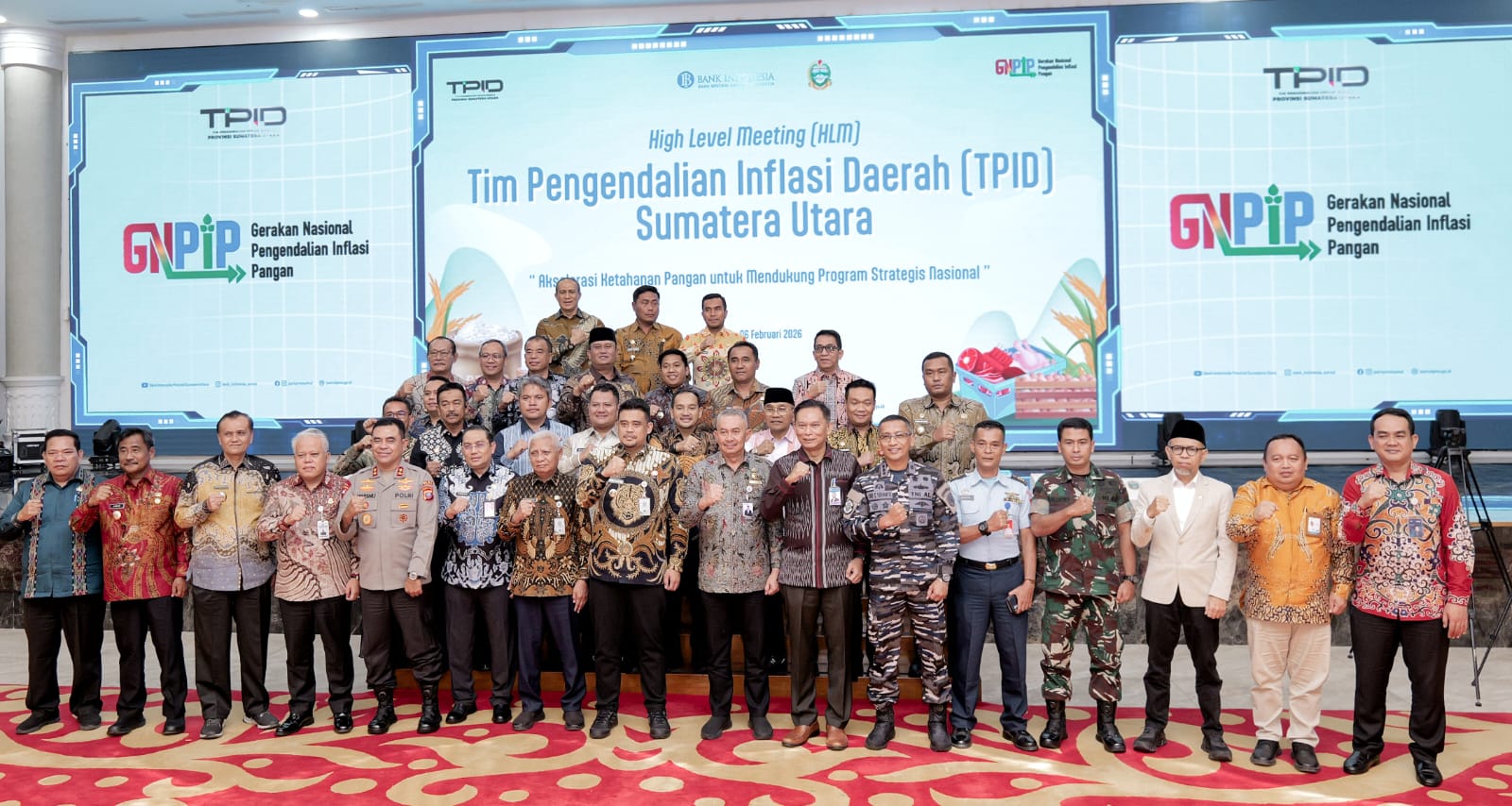 Bupati dan Wali Kota se-Sumut Hadiri Rapat Strategi Kendalikan Inflasi
