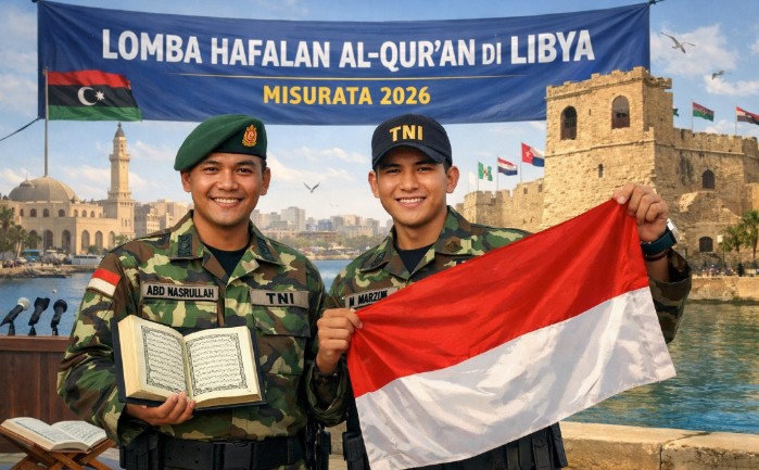 Dua Prajurit TNI Wakili RI Lomba Hafalan Al-Qur’an di Libya