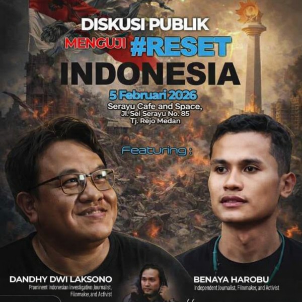 Benaya Harobu Menangis Saat Bedah Buku Reset Indonesia di Medan