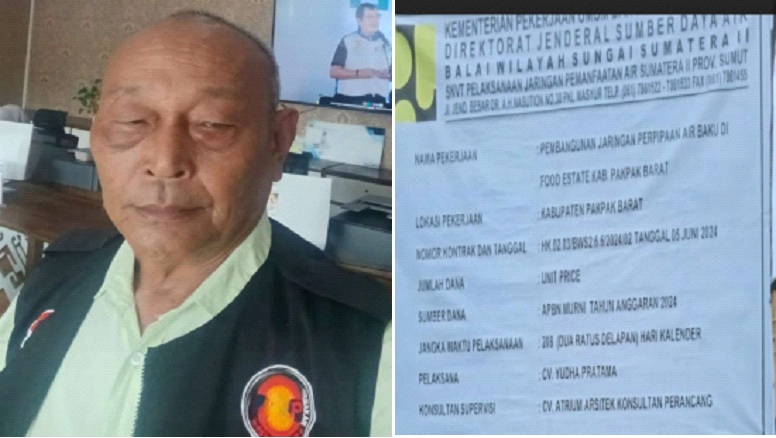 Proyek Air Baku Food Estate Pakpak Bharat Dilaporkan ke Kejati Sumut, Diminta Audit Menyeluruh
