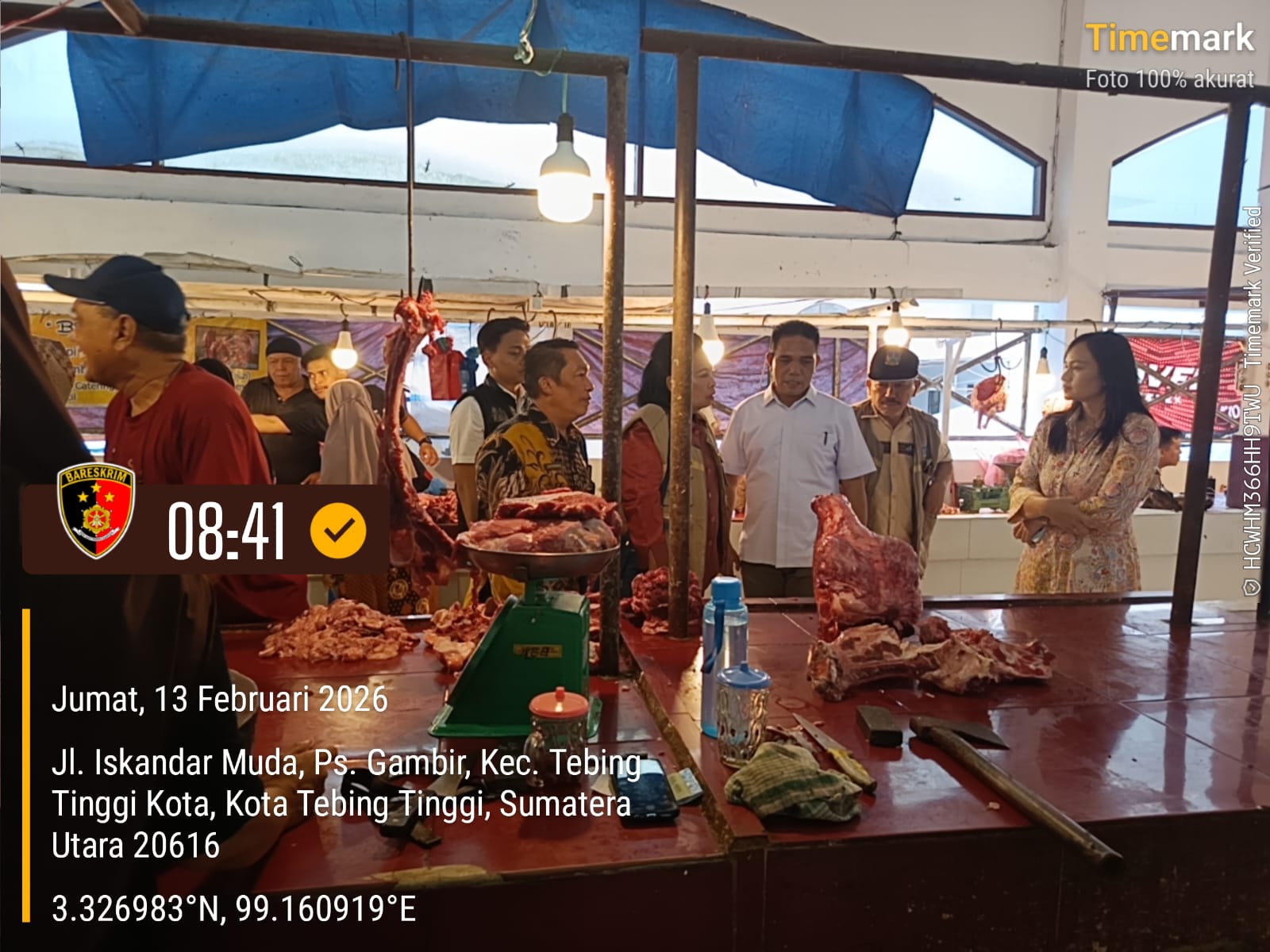Polres Tebing Tinggi Cek Harga dan Stok Bahan Pokok Jelang Ramadan