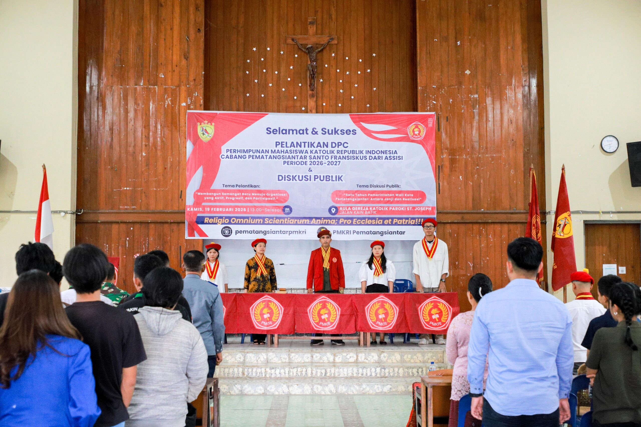 Pengurus PMKRI Pematangsiantar Periode 2026-2027 Dilantik