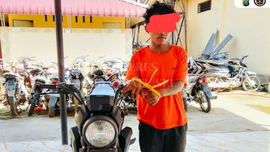 Motor Milik Warga Kotapinang Raib, Pelaku Dibekuk Tengah Malam