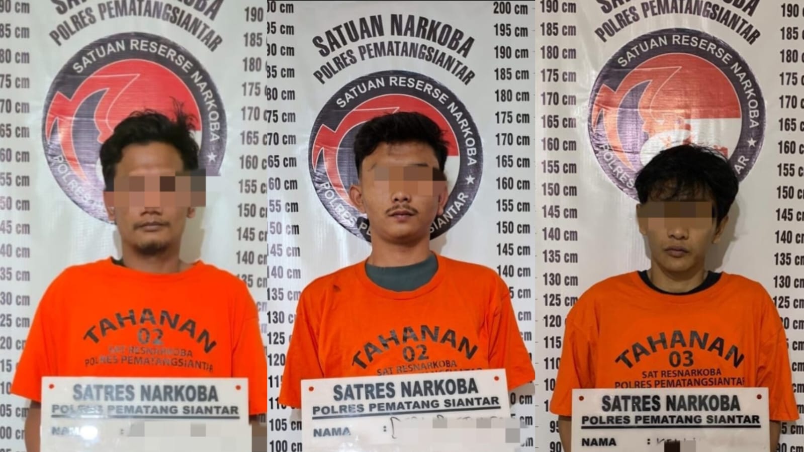 Dalam 4 Hari, Polres Siantar Tangkap 3 Tersangka Narkotika