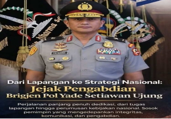 Yade Setiawan Ujung Raih Pangkat Brigjen Pol, Putra Pakpak Tembus Pucuk Polri