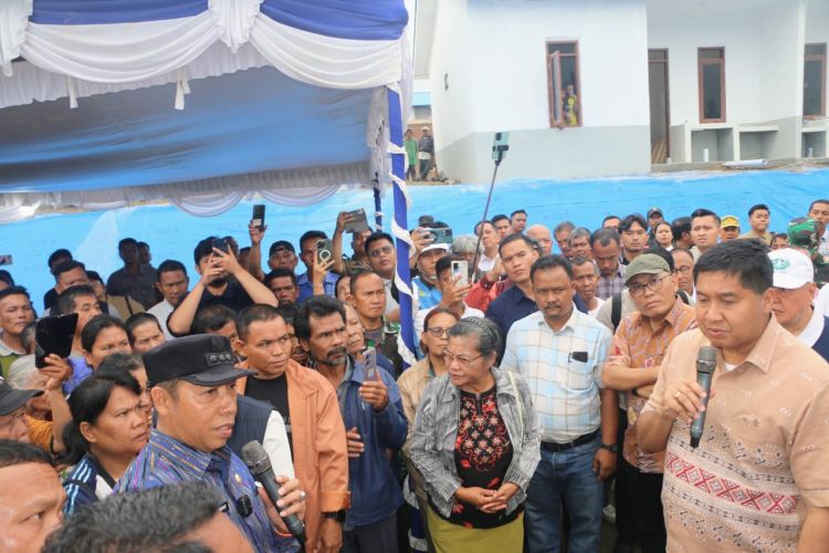 Menteri PKP dan Mendagri Tinjau Progres Huntap di Tapanuli Utara