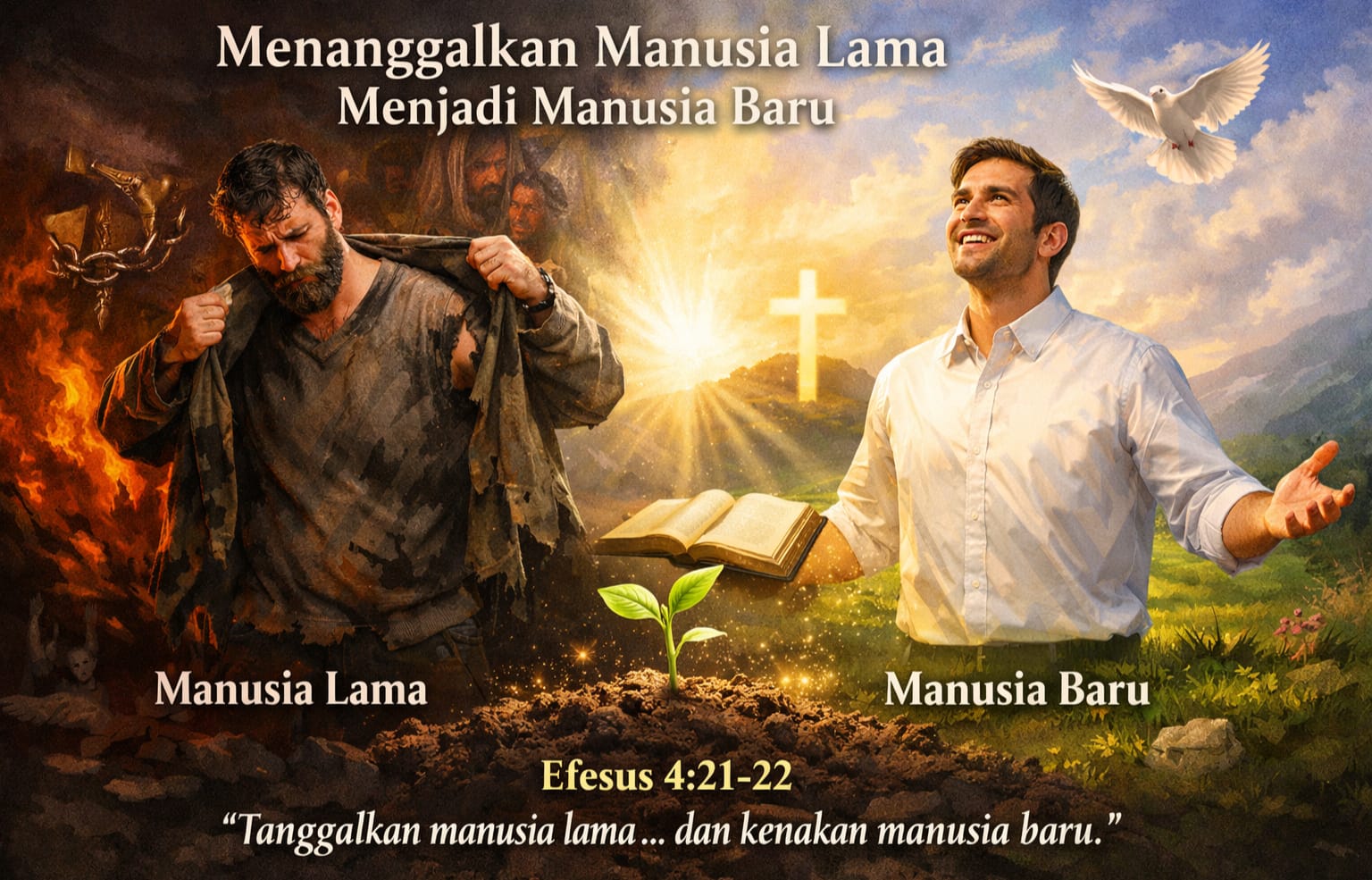 Menanggalkan Manusia Lama dan Hidup sebagai Manusia Baru