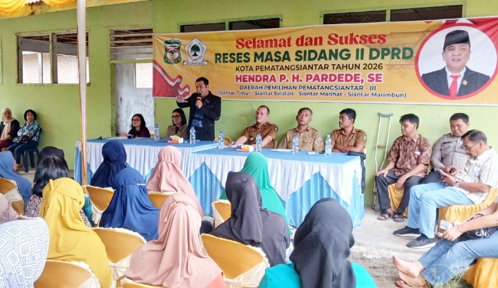 Reses Anggota DPRD Siantar Hendra Pardede, Lampu dan Jalan Jadi Sorotan