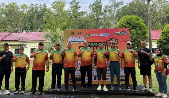 Usai Lebaran, Dandim 0208/Asahan Pimpin Olahraga Massal