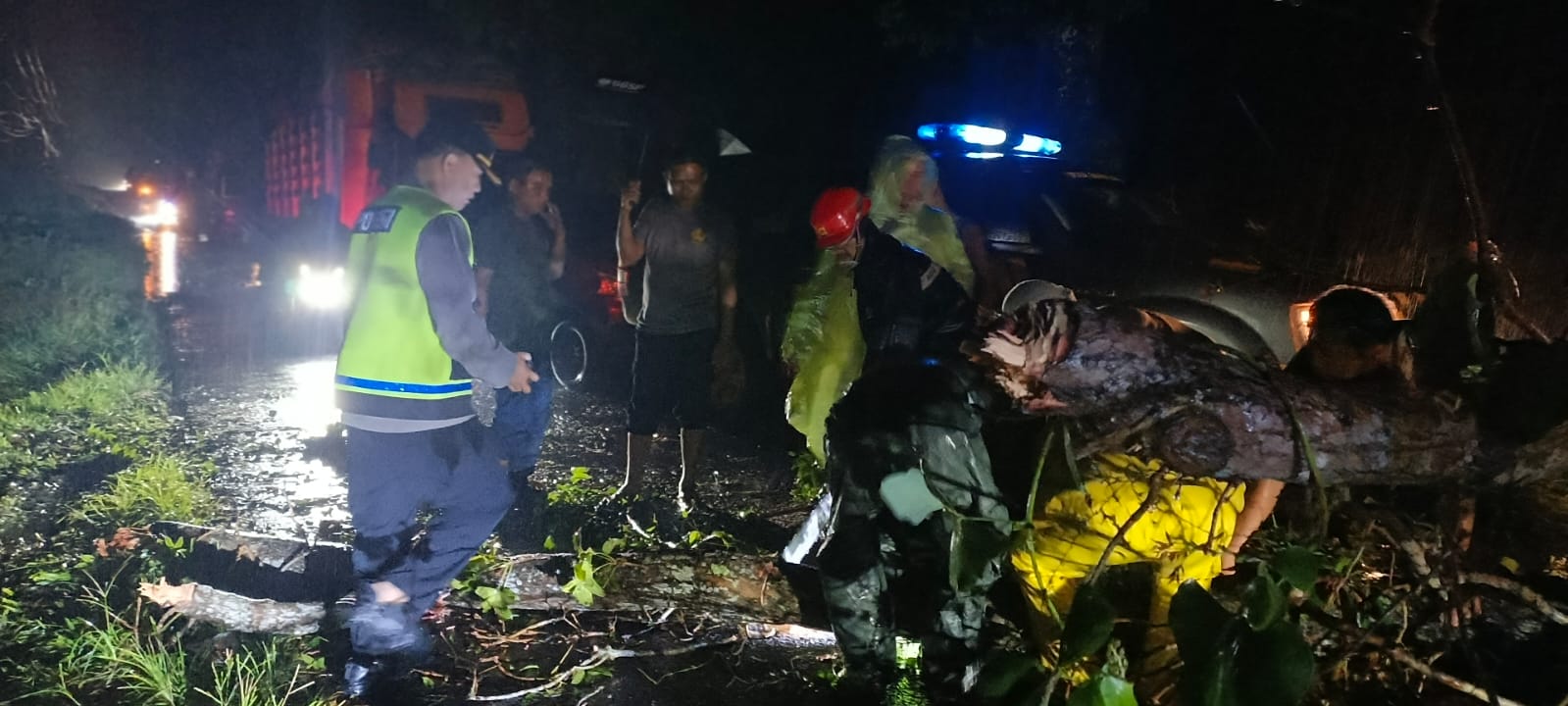Pohon Tumbang Tutup Jalur Siantar–Tanah Jawa