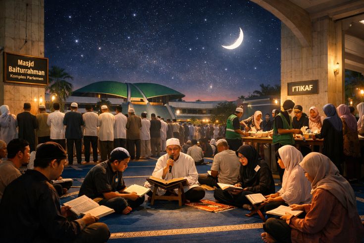 Berburu Malam Lailatul Qadar di Masjid Parlemen-DPR RI