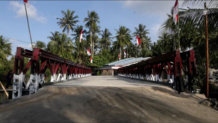 Jembatan Modular TNI di Asahan Rampung, Permudah Warga Angkut Hasil Pertanian