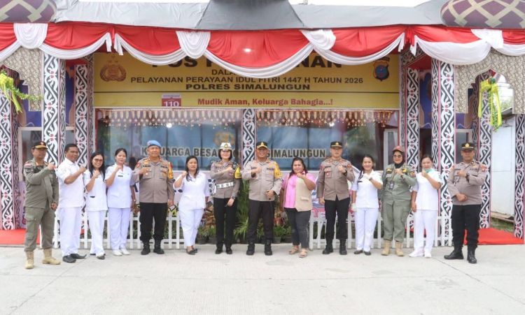 Kapolres Simalungun Turun Langsung Cek Pos Mudik Lebaran 2026, Pastikan Pemudik Aman dan Nyaman