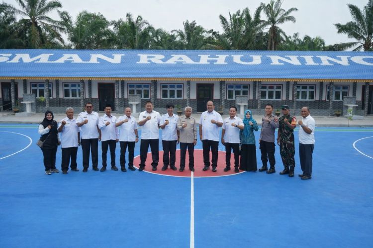 Bupati Asahan dan Wagub Sumut Tinjau Kesiapan Operasional SMAN Rahuning