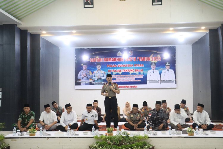 Safari Ramadhan di Tanjungbalai, Wakapolda Sumut Ajak Warga Bersama Jaga Keamanan
